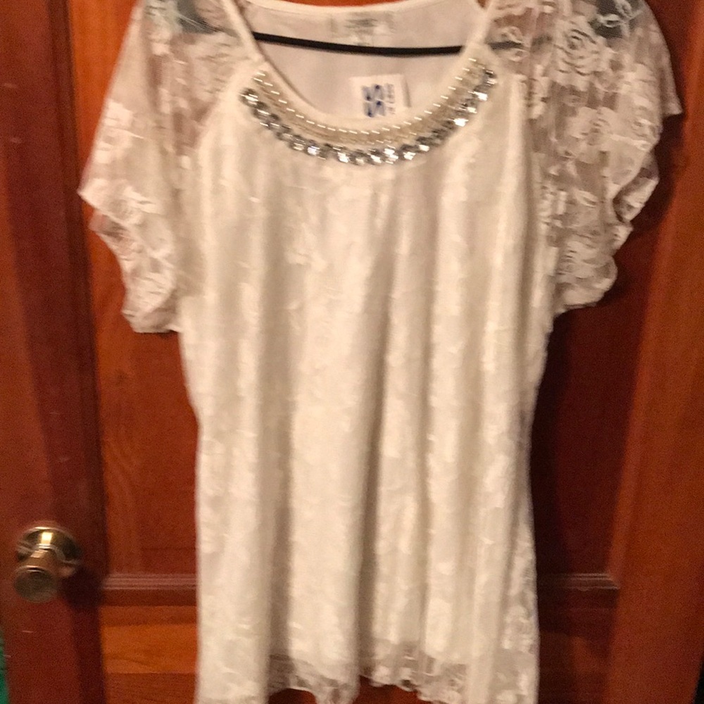 Rose lace top